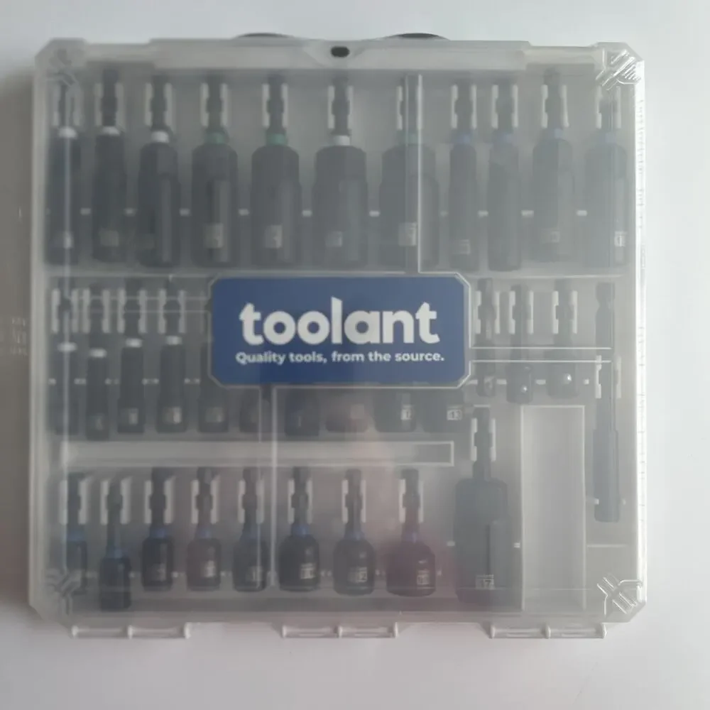 TOOLANT Impact Magnetic Nut Driver Set - 34pcs - Impact Driver Bit Set In Case